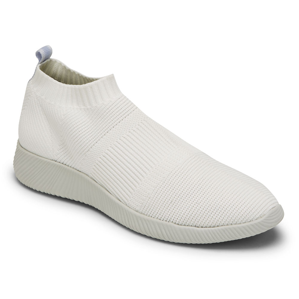 Tenis Rockport Mulher Branco - City Lites Robyne Knit - 53921LVZX